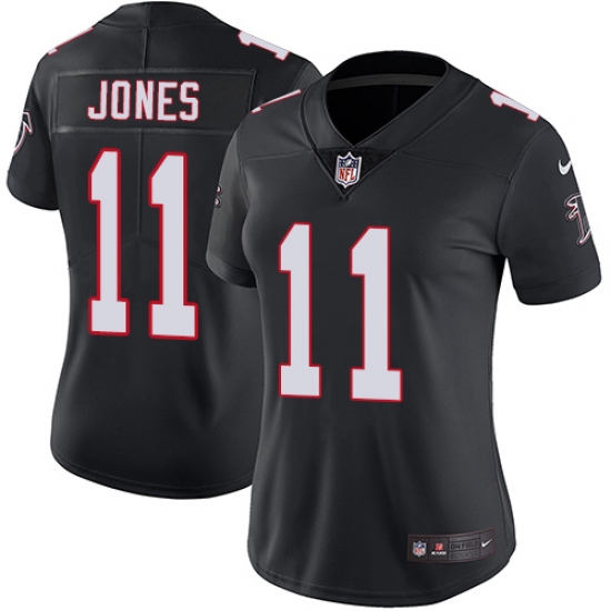 Women's Nike Atlanta Falcons #11 Julio Jones Black Alternate Vapor Untouchable Limited Player NFL Jersey - Ujersey
