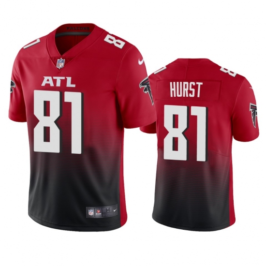 Nike Atlanta Falcons #81 Hayden Hurst Men's Red 2nd Alternate 2020 Vapor Untouchable Limited NFL Jersey - Ujersey