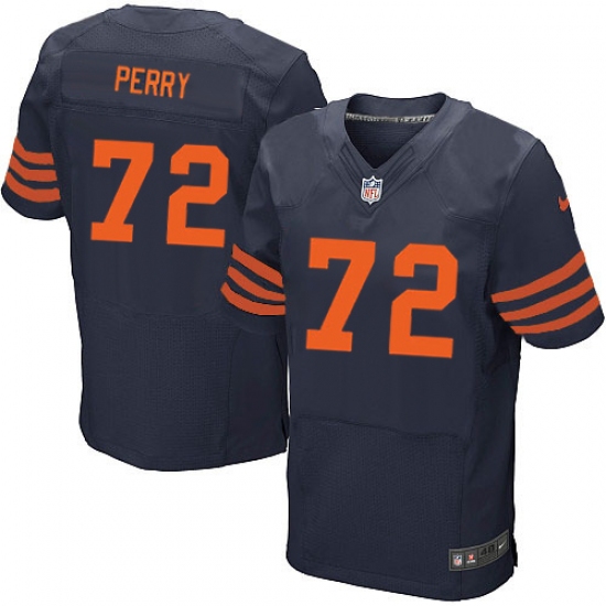 Men's Nike Chicago Bears #72 William Perry Elite Navy Blue Alternate NFL Jersey - Ujersey