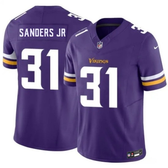 Men's Minnesota Vikings #31 Marcus Sanders Jr Purple 2026 Draft F.U.S.E. Vapor Untouchable Limited Football Stitched Jersey - Ujersey