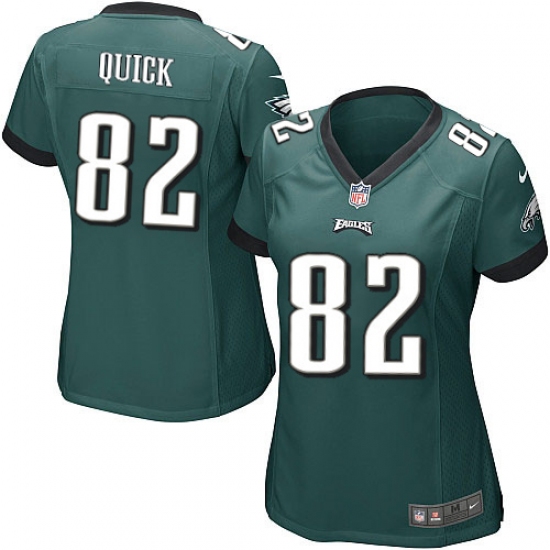 Women's Nike Philadelphia Eagles #82 Mike Quick Game Midnight Green Team Color NFL Jersey - Ujersey