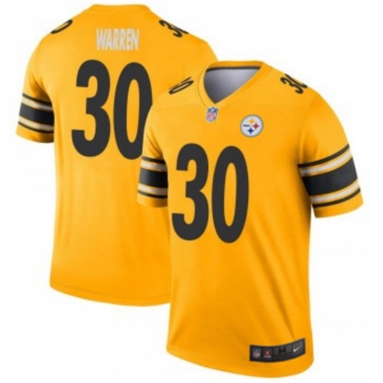 Men's Pittsburgh Steelers #30 Jaylen Warren Vapor Limited Inverted Gold Stitched NFL Jersey - Ujersey
