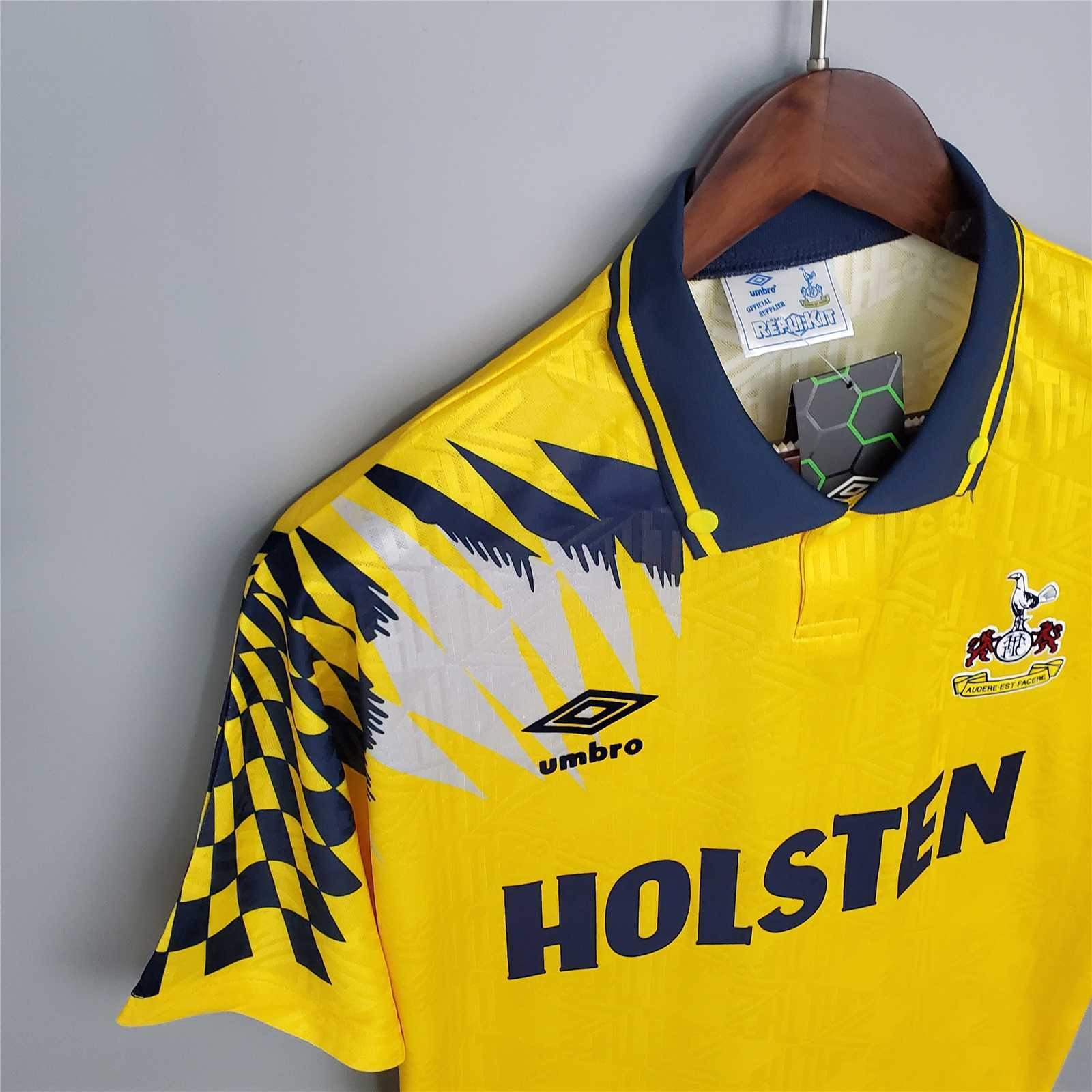 Tottenham Hotspur Retro Football Jersey Away Custom Shirt 1992/94 - Ujersey NHL