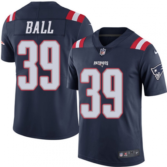 Youth Nike New England Patriots #39 Montee Ball Limited Navy Blue Rush Vapor Untouchable NFL Jersey - Ujersey