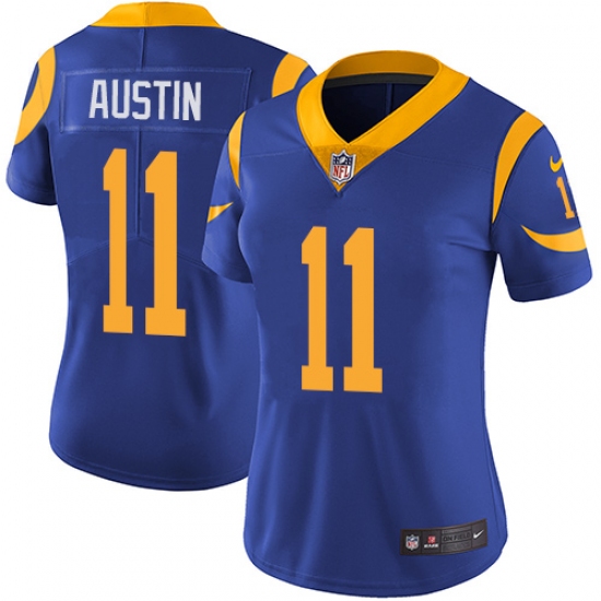 Women's Nike Los Angeles Rams #11 Tavon Austin Royal Blue Alternate Vapor Untouchable Limited Player NFL Jersey - Ujersey