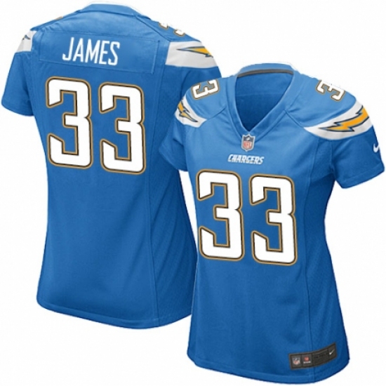 Women's Nike Los Angeles Chargers #33 Derwin James Game Electric Blue Alternate NFL Jersey - Ujersey