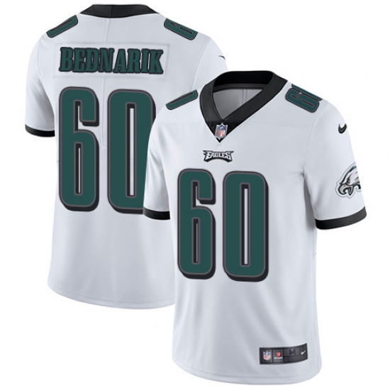 Youth Nike Philadelphia Eagles #60 Chuck Bednarik White Vapor Untouchable Limited Player NFL Jersey - Ujersey