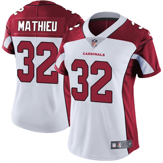 Women's Nike Arizona Cardinals #32 Tyrann Mathieu White Vapor Untouchable Limited Player NFL Jersey - Ujersey