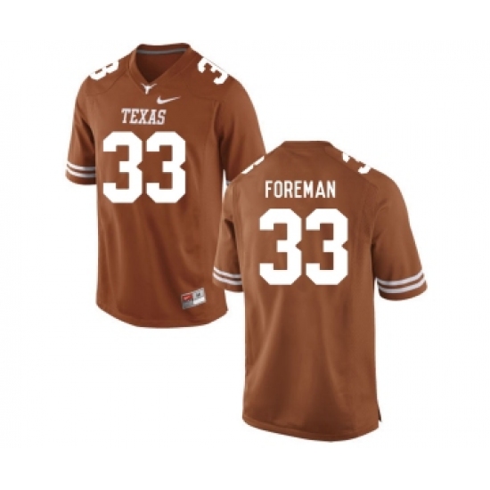 Texas Longhorns 33 D'Onta Foreman Brunt Orange College Football Jersey - Ujersey