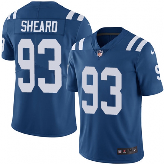 Men's Nike Indianapolis Colts #93 Jabaal Sheard Royal Blue Team Color Vapor Untouchable Limited Player NFL Jersey - Ujersey