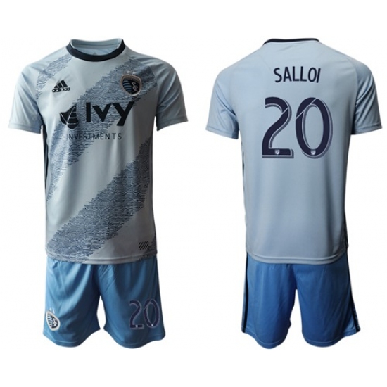 Sporting Kansas City #20 Salloi Home Soccer Club Jersey - Ujersey