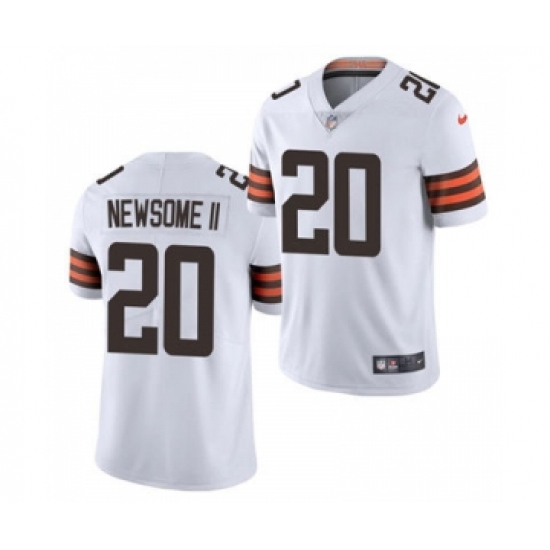 Men's Cleveland Browns #20 Greg Newsome II White 2021 Vapor Untouchable Limited Jersey - Ujersey
