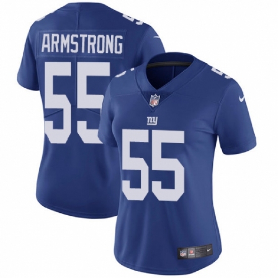 Women's Nike New York Giants #55 Ray-Ray Armstrong Royal Blue Team Color Vapor Untouchable Elite Player NFL Jersey - Ujersey