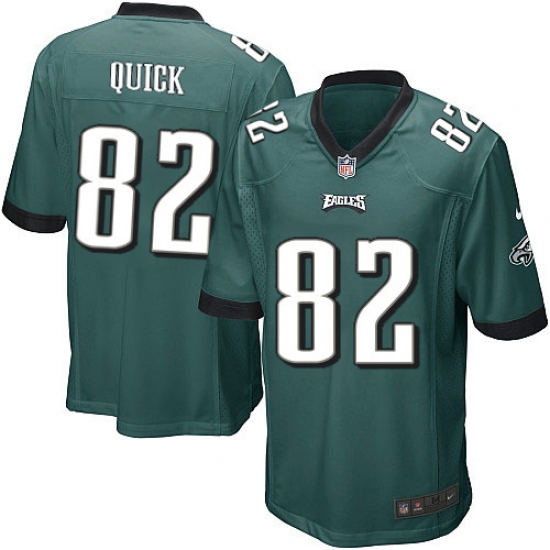 Men's Nike Philadelphia Eagles #82 Mike Quick Game Midnight Green Team Color NFL Jersey - Ujersey