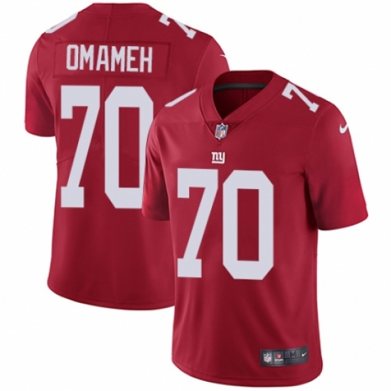 Men's Nike New York Giants #70 Patrick Omameh Red Alternate Vapor Untouchable Limited Player NFL Jersey - Ujersey