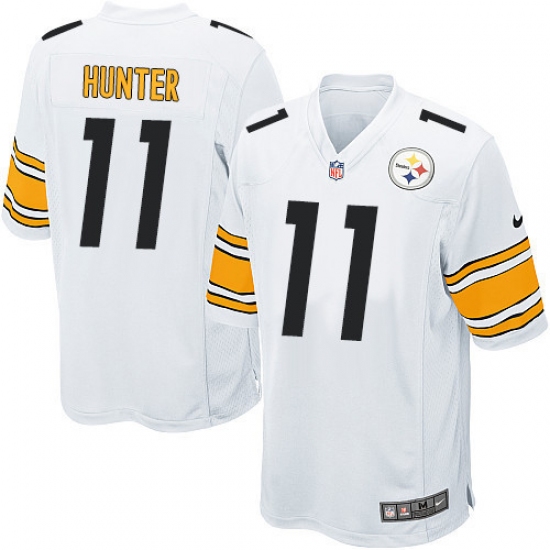 Men's Nike Pittsburgh Steelers #11 Justin Hunter Game White NFL Jersey - Ujersey