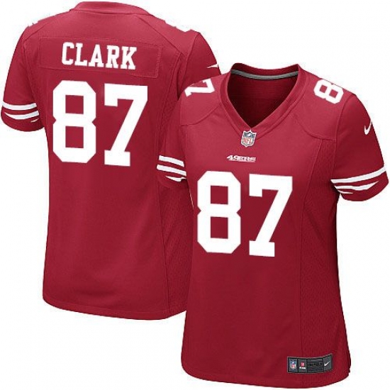 Women's Nike San Francisco 49ers #87 Dwight Clark Game Red Team Color NFL Jersey - Ujersey