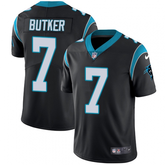 Youth Nike Carolina Panthers #7 Harrison Butker Black Team Color Vapor Untouchable Limited Player NFL Jersey - Ujersey