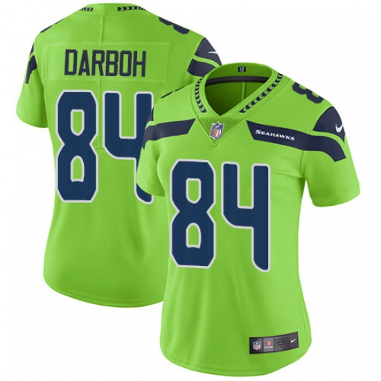 Women's Nike Seattle Seahawks #84 Amara Darboh Limited Green Rush Vapor Untouchable NFL Jersey - Ujersey
