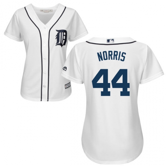 Women's Majestic Detroit Tigers #44 Daniel Norris Authentic White Home Cool Base MLB Jersey - Ujersey