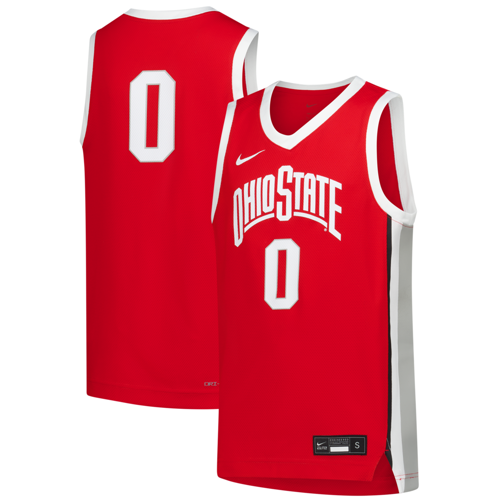Youth Nike Scarlet Ohio State Buckeyes Replica Basketball Jersey - ujerseystore