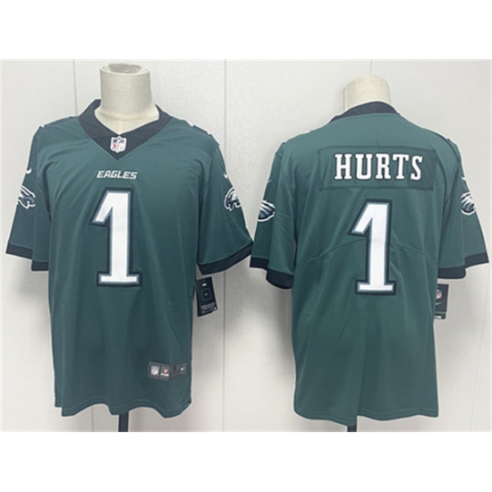 Men's Philadelphia Eagles #1 Jalen Hurts Green 2024 New Vapor Untouchable Limited Football Stitched Jersey - Ujersey