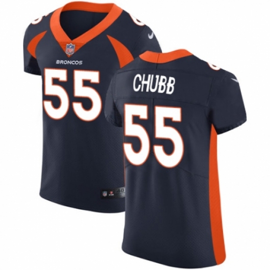 Men's Nike Denver Broncos #55 Bradley Chubb Navy Blue Alternate Vapor Untouchable Elite Player NFL Jersey - Ujersey