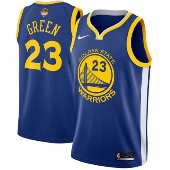 Men's Nike Golden State Warriors #23 Draymond Green Swingman Royal Blue Road 2018 NBA Finals Bound NBA Jersey - Icon Edition - Ujersey