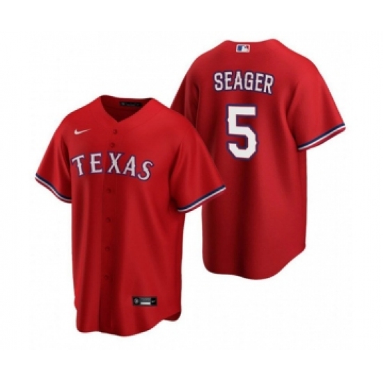 Men's Texas Rangers #5 Corey Seager Red Cool Base Stitched Baseball Jersey - Ujersey