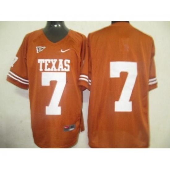 Texas Longhorns 7 Burnt orange Jerseys - Ujersey