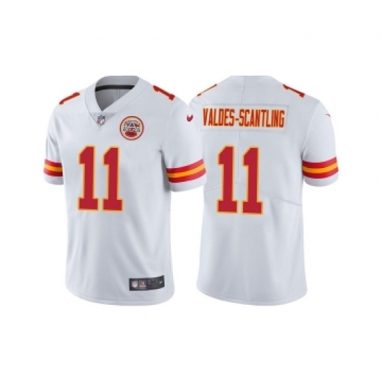 Men's Kansas City Chiefs #11 Marquez Valdes-Scantling White Vapor Untouchable Limited Stitched Football Jersey - Ujersey