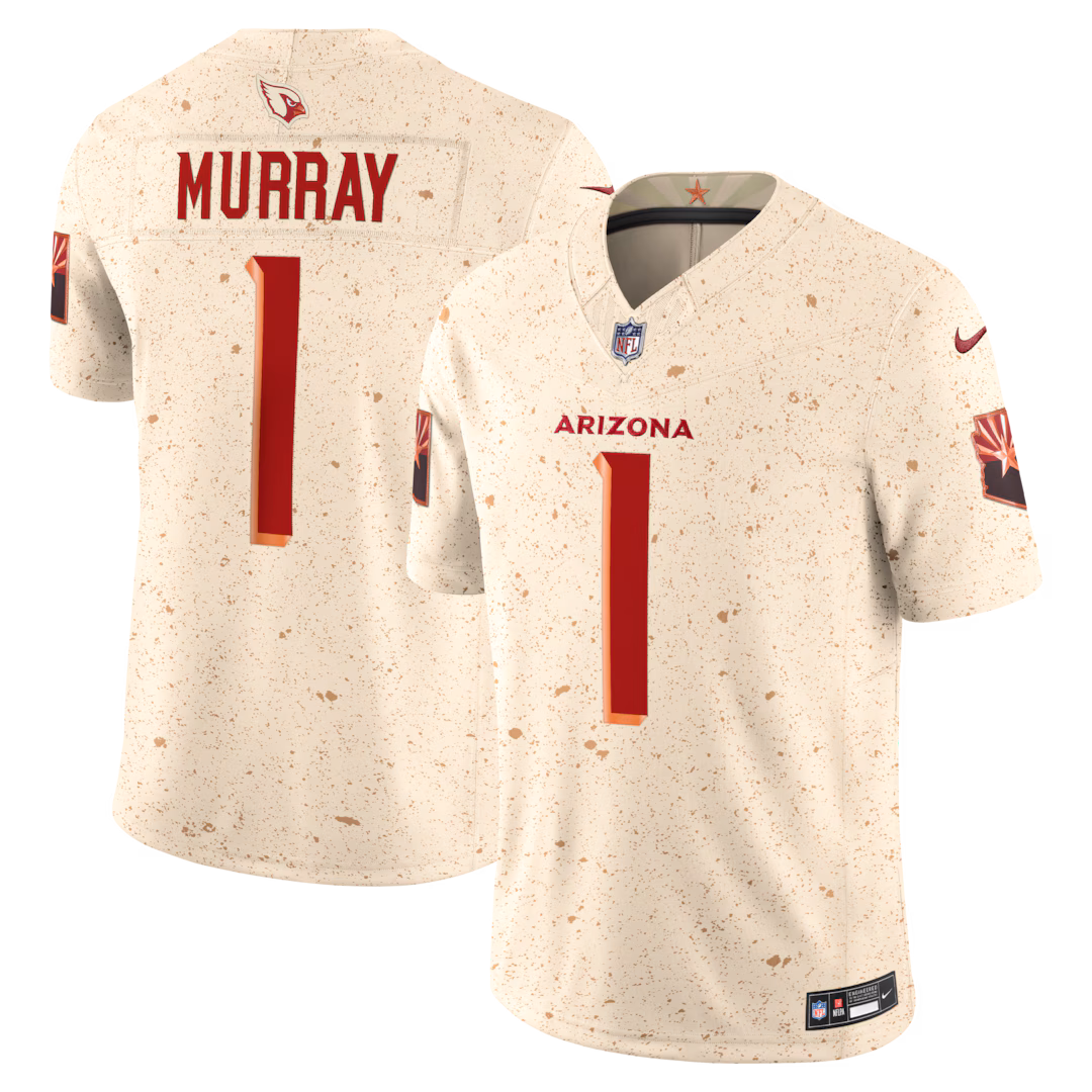 Men's Arizona Cardinals Kyler Murray Nike Natural 2025 Rivalries Collection Stitched Limited Jersey