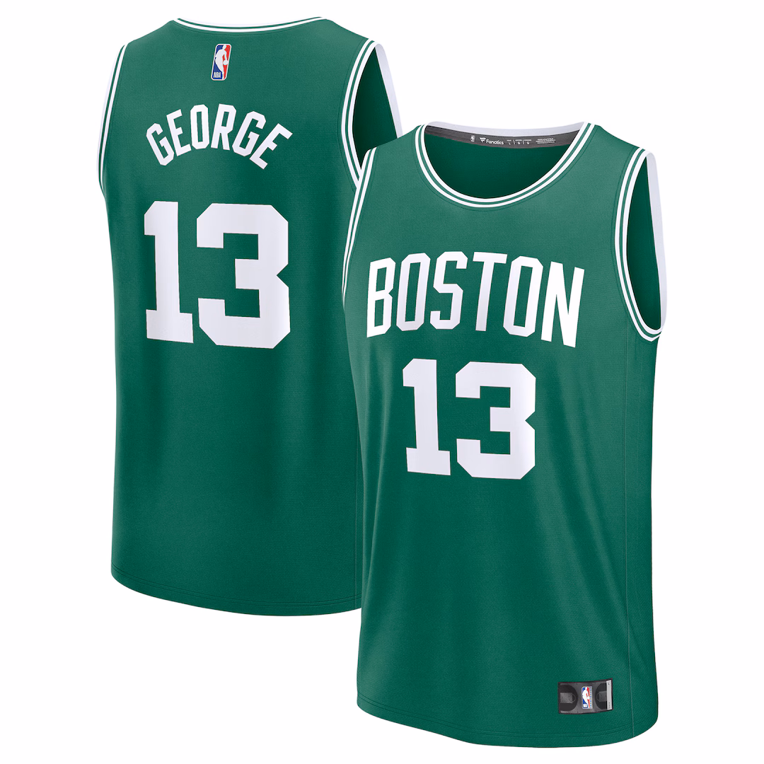 Youth Boston Celtics Paul George Fanatics Kelly Green Fast Break Replica Jersey - Icon Edition - Ujersey