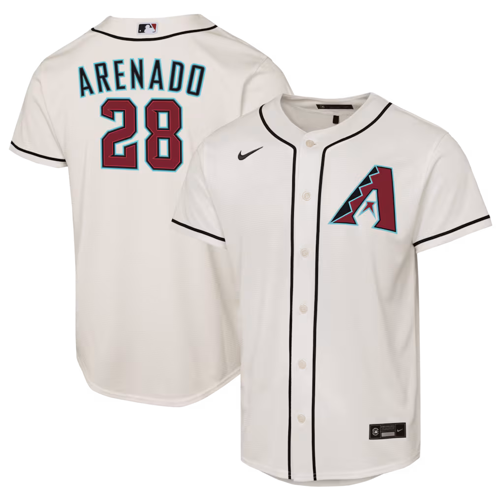Male Arizona Diamondbacks Nolan Arenado Nike White Home Replica Jersey - Ujersey