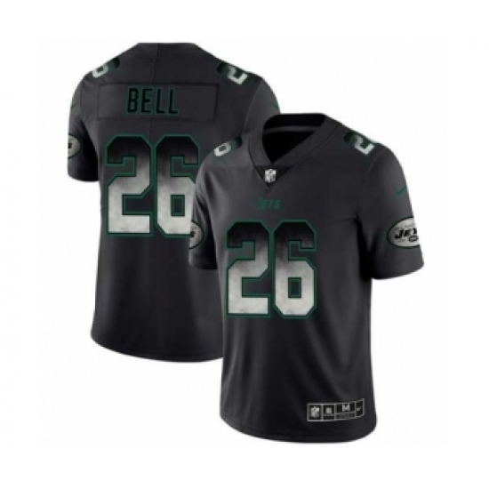 Men New York Jets #26 Le'Veon Bell Black Smoke Fashion Limited Jersey - Ujersey