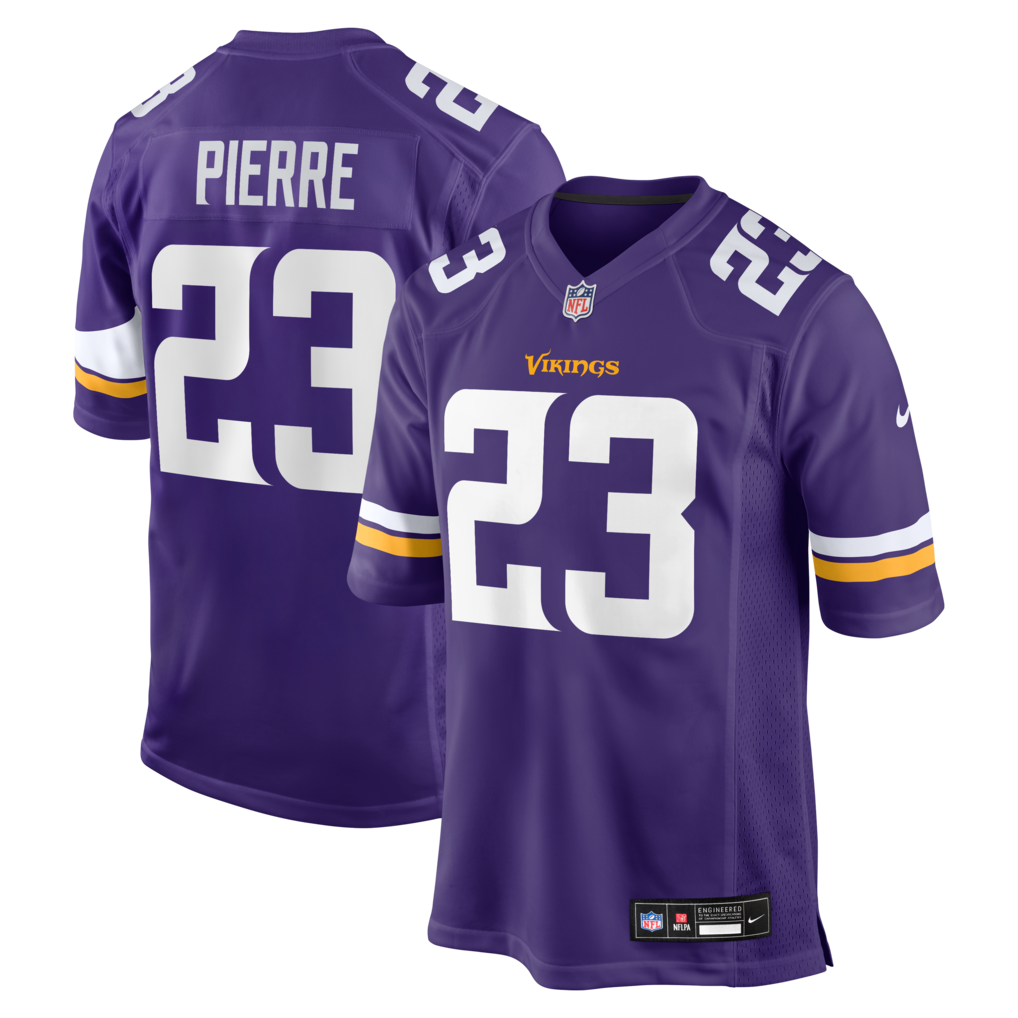 Men's Minnesota Vikings James Pierre Nike Purple Team Game Jersey - U-jersey