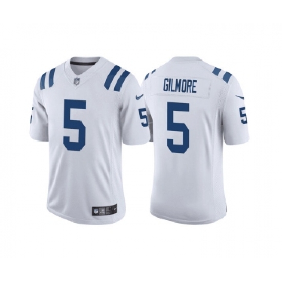 Mens Indianapolis Colts #5 Stephon Gilmore White Stitched Game Jersey - Ujersey