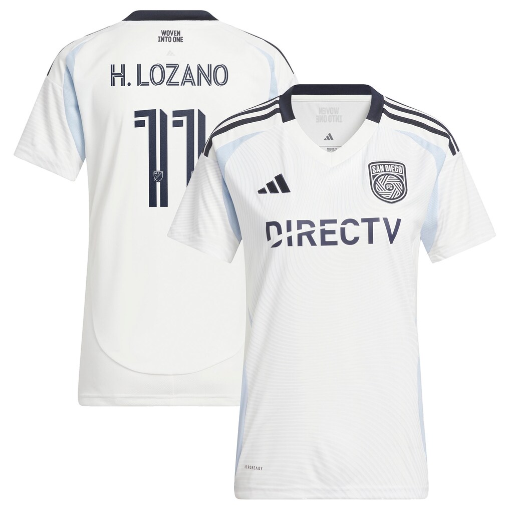 Women's Hirving Lozano adidas White 2025 Woven Into One Replica Player Jersey - Ujersey