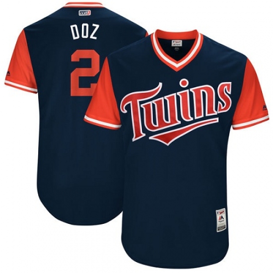 Men's Majestic Minnesota Twins #2 Brian Dozier 