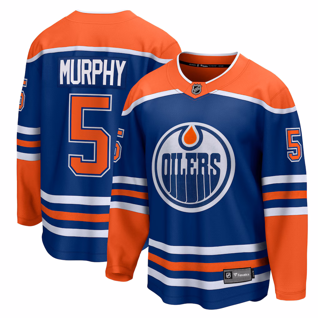 Men's Edmonton Oilers Connor Murphy Fanatics Royal Home Breakaway Jersey - Ujersey NHL