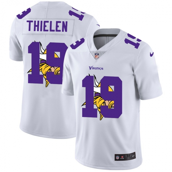 Men's Minnesota Vikings #19 Adam Thielen White Nike White Shadow Edition Limited Jersey - Ujersey