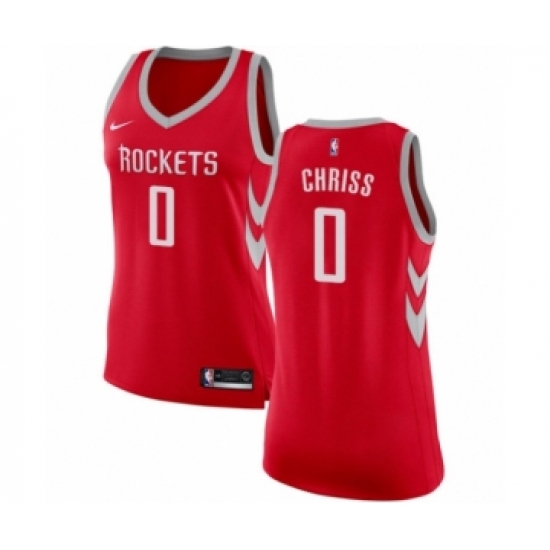 Women's Nike Houston Rockets #0 Marquese Chriss Swingman Red NBA Jersey - Icon Edition - Ujersey