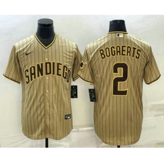 Men's San Diego Padres #2 Xander Bogaerts Grey With Patch Cool Base Stitched Baseball Jersey - Ujersey