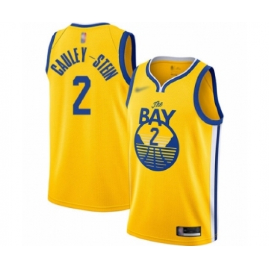 Women's Golden State Warriors #2 Willie Cauley-Stein Swingman Gold Finished Basketball Jersey - Statement Edition - Ujersey