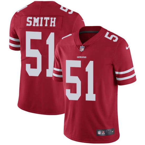 Youth Nike San Francisco 49ers #51 Malcolm Smith Elite Red Team Color NFL Jersey - Ujersey