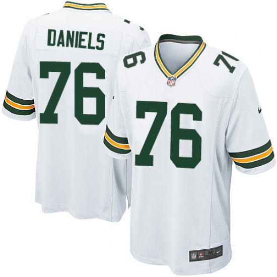 Men's Nike Green Bay Packers #76 Mike Daniels Game White NFL Jersey - Ujersey