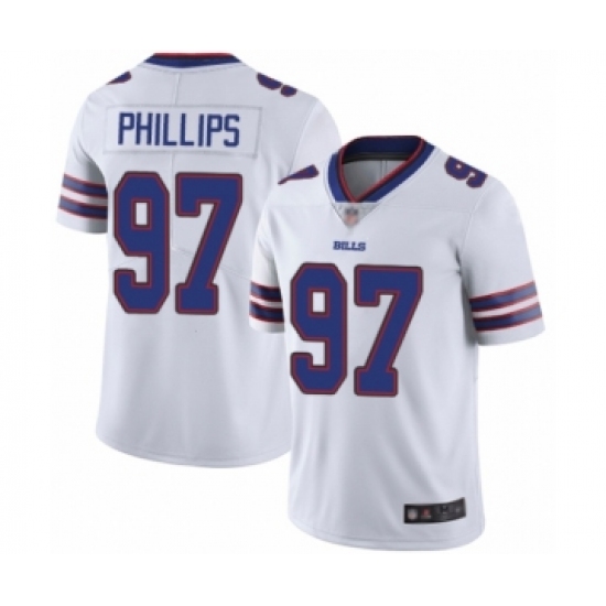 Men's Buffalo Bills #97 Jordan Phillips White Vapor Untouchable Limited Player Football Jersey - Ujersey