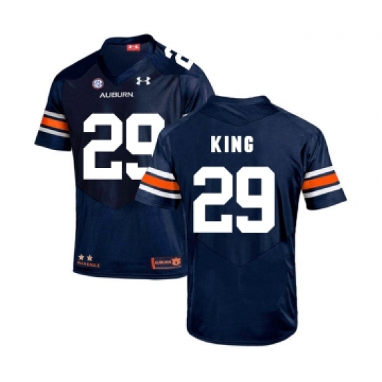 Auburn Tigers 29 Brandon King Navy College Football Jersey - Ujersey