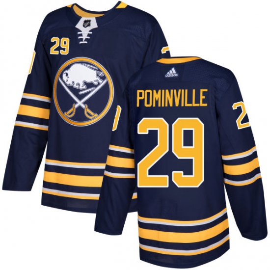 Youth Adidas Buffalo Sabres #29 Jason Pominville Premier Navy Blue Home NHL Jersey - Ujersey
