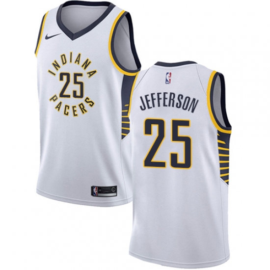 Women's Nike Indiana Pacers #25 Al Jefferson Swingman White NBA Jersey - Association Edition - Ujersey